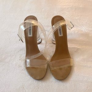 Steve Madden Clearer Clear Heels